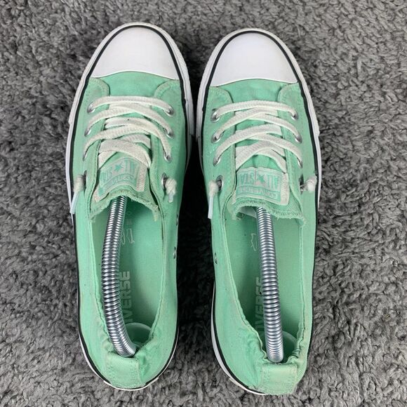 Converse Shoreline Canvas Shoes Women’s Size 9 Green White 556690F Sneakers - Picture 5 of 8